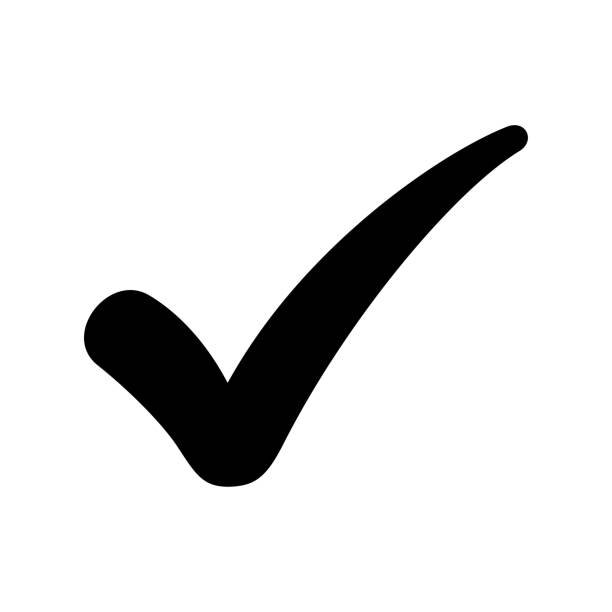 Simple checkmark icon set